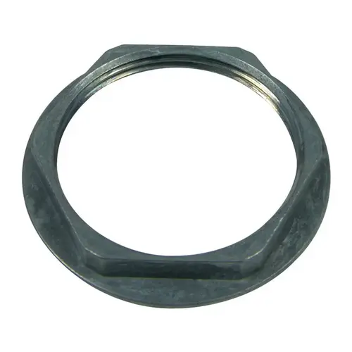 Strainer Locknut 2-1/2" D Metal Silver Silver