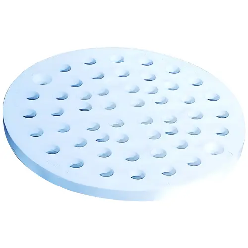 Floor Drain Strainer 6-3/4" Natural White Round Polypropylene Natural Floor Drain Strainer 6-3/4" Natural White Round Polypropylene Natural