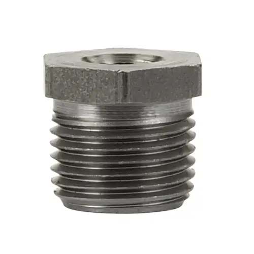 Hex Bushing oration 1/2" MPT T X 1/8" D MPT Black Steel Black Hex Bushing oration 1/2" MPT T X 1/8" D MPT Black Steel Black