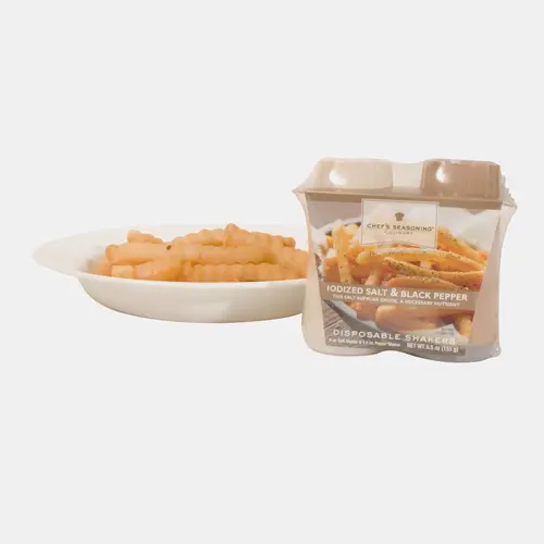 Chefs Seasoning Shaker Salt & Pepper Disposable, 5.5 Ounces