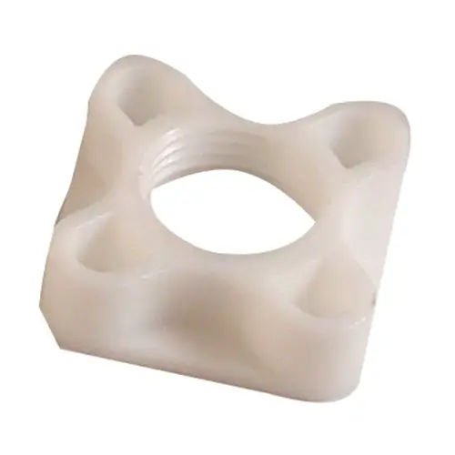 Toilet Tank Lever Nut White Plastic White - pack of 5