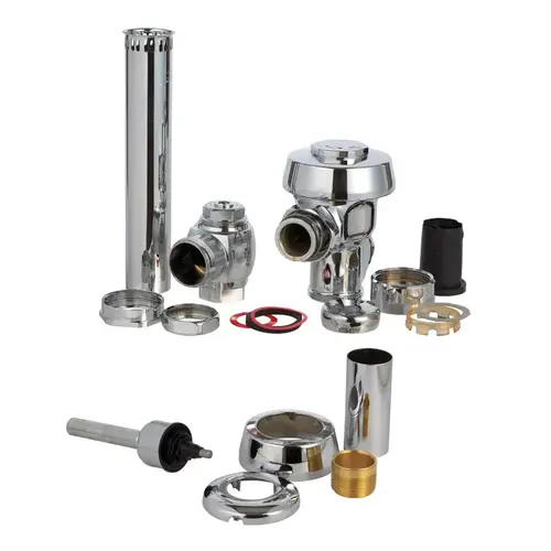 Flush Valve Regal Silver Polished Chrome Brass For AquaFlush Polished Chrome