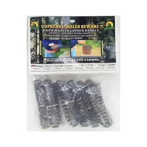 Grow Master 00004832 Gopher Wire Basket 4" W Gray Stainless Steel Gray