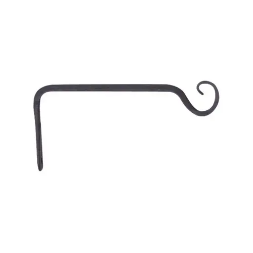 Plant Hook Black Wrought Iron 3-1/4" H Straight Powder Coated Plant Hook Black Wrought Iron 3-1/4" H Straight Powder Coated