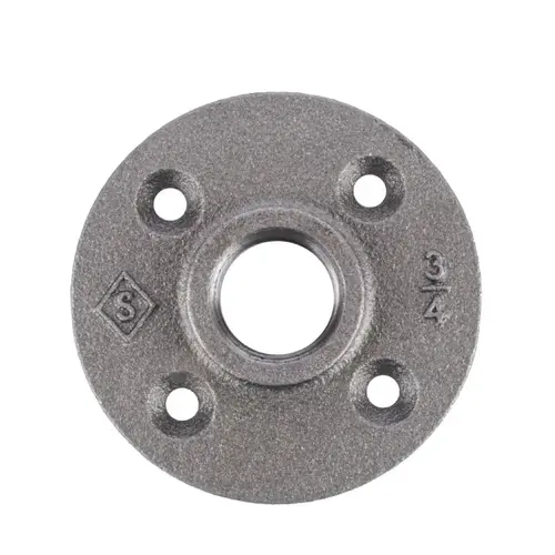 Floor Flange 3/4" FIP each Black Malleable Iron Black Floor Flange 3/4" FIP each Black Malleable Iron Black