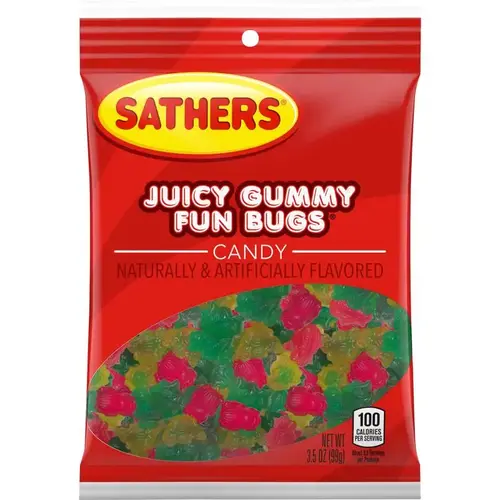 Candy Juicy Gummy Fun Bugs Fruit 3.5 oz - pack of 12 Candy Juicy Gummy Fun Bugs Fruit 3.5 oz - pack of 12