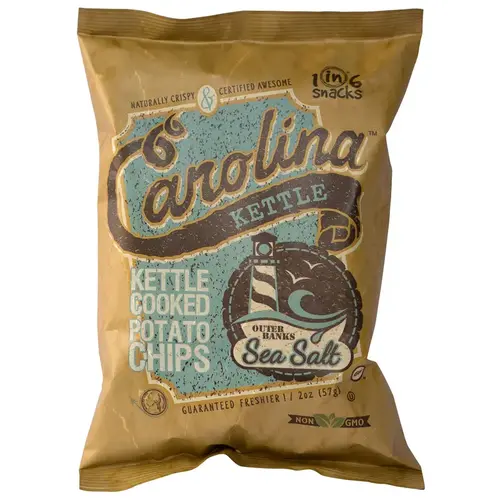 Potato Chips Carolina Outer Banks Sea Salt 2 oz Bagged - pack of 20