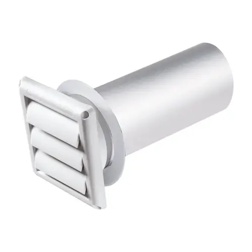 Dryer Vent Kit Supurr-Vent 11" L X 4" D White Aluminum White Dryer Vent Kit Supurr-Vent 11" L X 4" D White Aluminum White