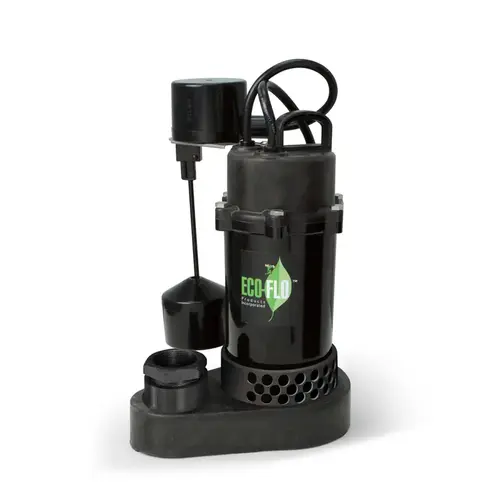 Sump Pump 1/3 HP 3600 gph Thermoplastic Vertical Float Switch AC Submersible Sump Pump 1/3 HP 3600 gph Thermoplastic Vertical Float Switch AC Submersible