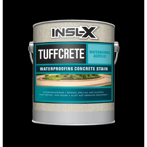 Waterproofing Concrete Stain TuffCrete Light Gray Water-Based Acrylic 1 gal Light Gray - pack of 4 Waterproofing Concrete Stain TuffCrete Light Gray Water-Based Acrylic 1 gal Light Gray - pack of 4