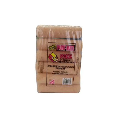Paint Roller Cover Paint-Mate Polyester 9" W X 3/8" Melon Paint Roller Cover Paint-Mate Polyester 9" W X 3/8" Melon