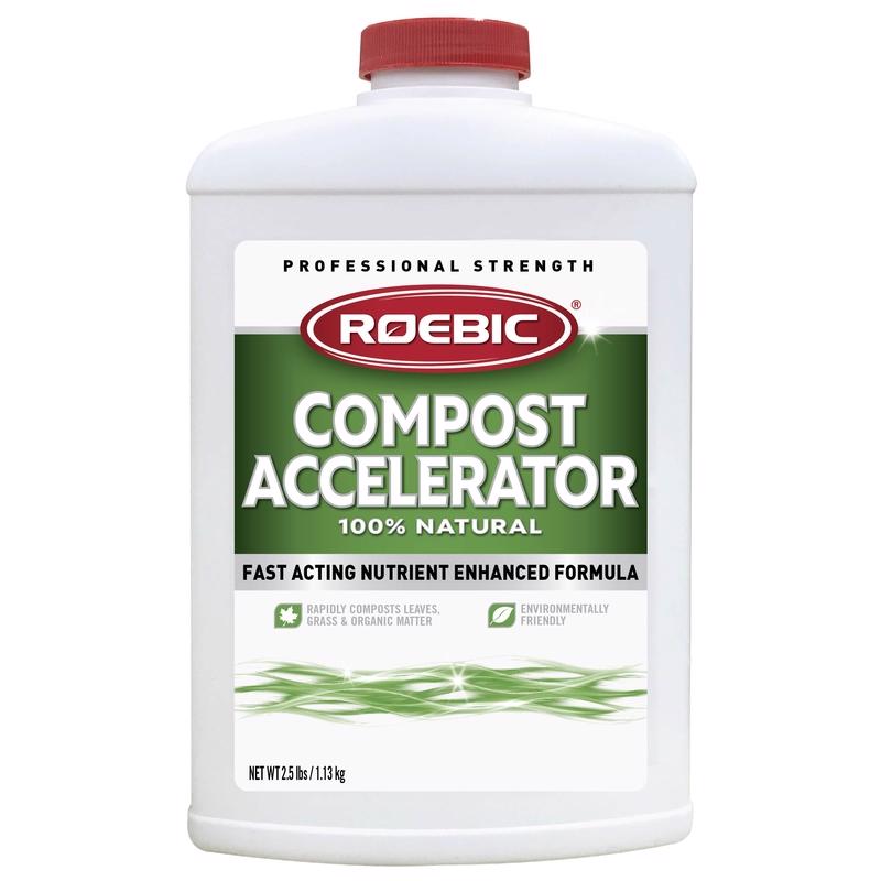Roebic CA-2.5-12 Compost Accelerator, Solid, White, 2.5 lb, Bottle