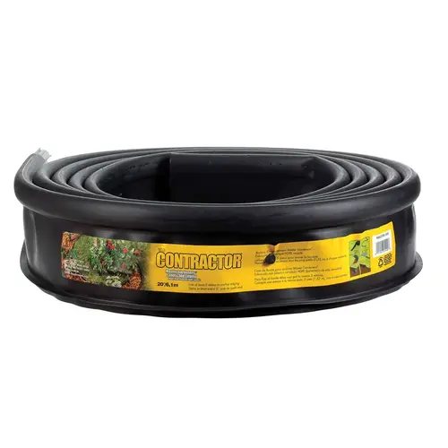 Lawn Edging Master Gardener 20 ft. L X 5" H Plastic Black Black Lawn Edging Master Gardener 20 ft. L X 5" H Plastic Black Black