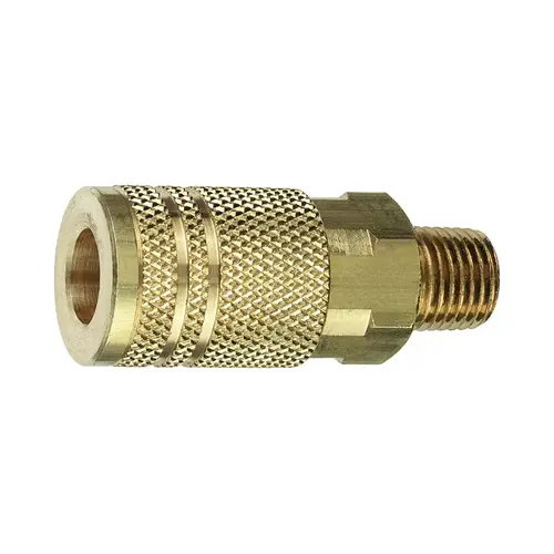 Coupler Brass 1/4" I/M Style 1/4" Male 1 Coupler Brass 1/4" I/M Style 1/4" Male 1