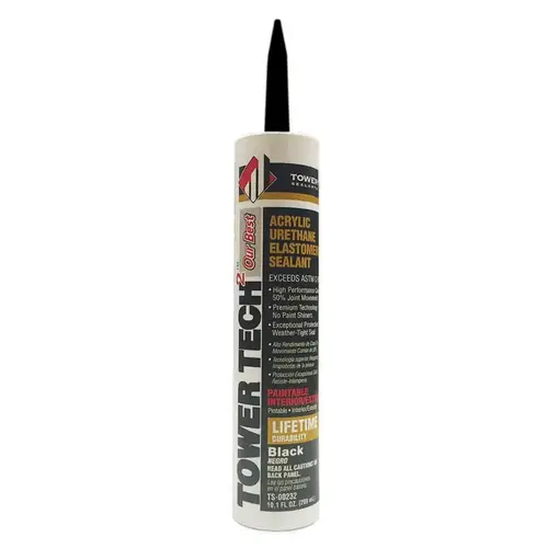 Sealant Tower s Tower Tech 2 Black Acrylic Urethane 10.1 oz Black