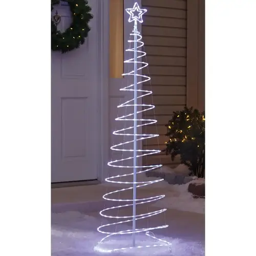 Yard Decor LED Cool White 6 ft. Spiral Tree Yard Decor LED Cool White 6 ft. Spiral Tree