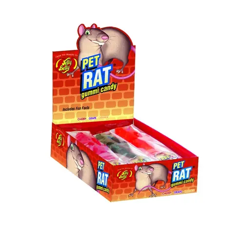 Gummi Candy Pet Rat Assorted 3 oz - pack of 24 Gummi Candy Pet Rat Assorted 3 oz - pack of 24