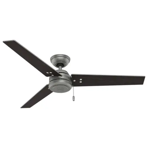 Ceiling Fan Cassius 52" Matte Silver Outdoor Matte Silver Ceiling Fan Cassius 52" Matte Silver Outdoor Matte Silver