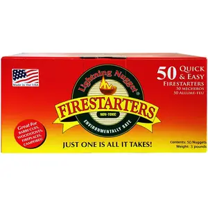 Lightning Nugget 4806345 Fire Starter Natural Pine 50 pk