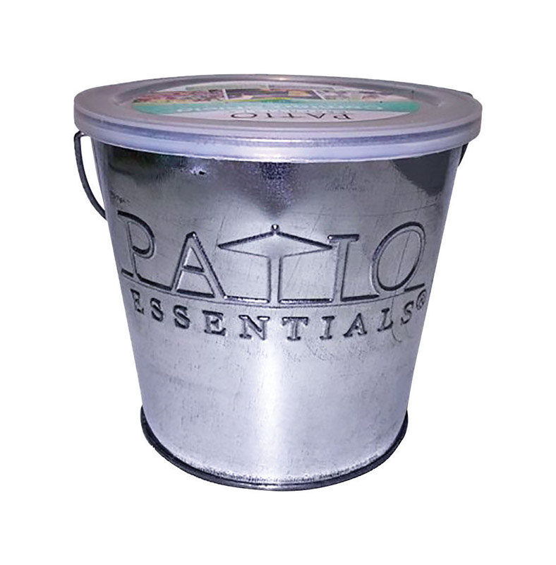 Patio Essentials 21257G Citronella Candle Galvanized For Mosquitoes/Other Flying Insects 17 oz
