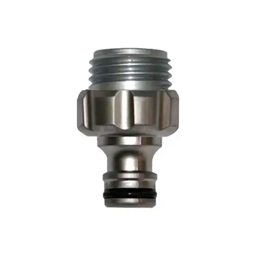Hose Accessory Connector 5/8 & 1/2" Metal Threaded Male Hose Accessory Connector 5/8 & 1/2" Metal Threaded Male
