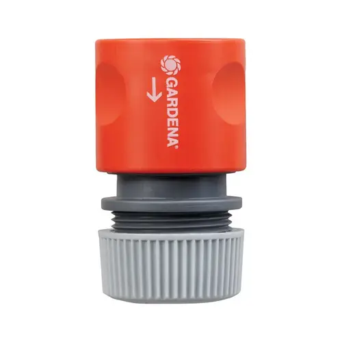 Hose End Repair Connector with Water Stop 5/8" Nylon/ABS Threaded Female