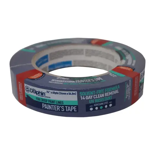Painter's Tape 0.94" W X 60 yd L Blue Medium Strength Painter's Tape Blue Painter's Tape 0.94" W X 60 yd L Blue Medium Strength Painter's Tape Blue