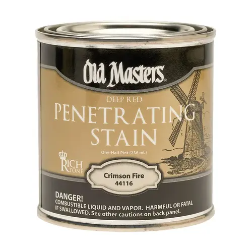 Penetrating Stain Semi-Transparent Crimson Fire Oil-Based 0.5 pt Crimson Fire Penetrating Stain Semi-Transparent Crimson Fire Oil-Based 0.5 pt Crimson Fire