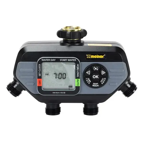 Digital Water Timer HydroLogic Programmable 4 Zone Black/Gray Digital Water Timer HydroLogic Programmable 4 Zone Black/Gray