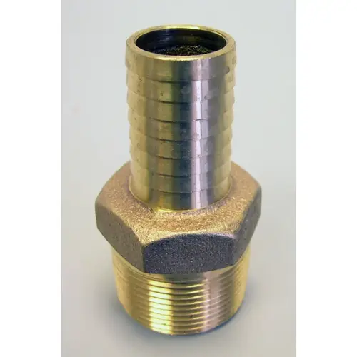 Reducing Adapter 1" MPT X 3/4" D Barb Red Brass