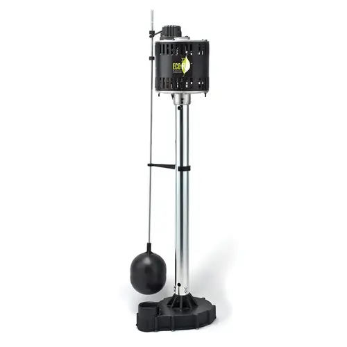 Pedestal Sump Pump 1/3 HP 3480 gph Cast Iron Vertical Float Switch AC Bottom Suction Pedestal Sump Pump 1/3 HP 3480 gph Cast Iron Vertical Float Switch AC Bottom Suction