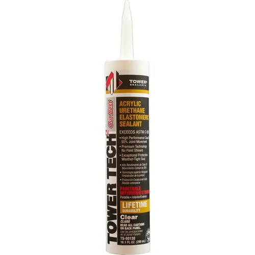 Sealant Tower s Tower Tech 2 Clear Acrylic Urethane Window and Door 10.1 oz Clear