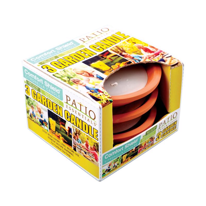 Patio Essentials 20012-3 Citronella Candle For Mosquitoes/Other Flying Insects 3 oz