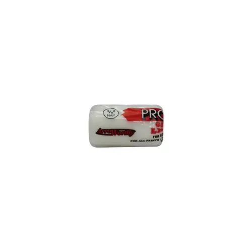 Paint Roller Cover Pro-Line Dralon 4" W X 3/8" White Paint Roller Cover Pro-Line Dralon 4" W X 3/8" White