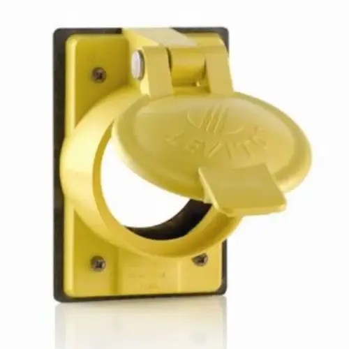Receptacle Cover Round PVC 1 gang For Single Gang FS Type Box Yellow Receptacle Cover Round PVC 1 gang For Single Gang FS Type Box Yellow