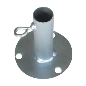 AHC 802320 Connector 1" Round T X 1" D Galvanized Carbon Steel 4-9/32" L Galvanized