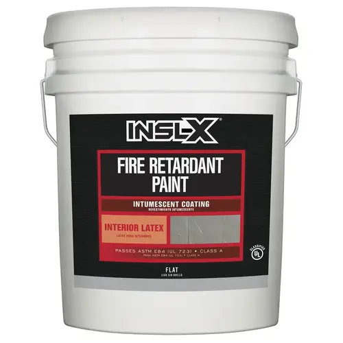Fire Retardant Paint Flat White Acrylic 5 gal White Fire Retardant Paint Flat White Acrylic 5 gal White
