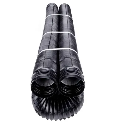 Drain Pipe 4" D X 50 ft. L Polypropylene