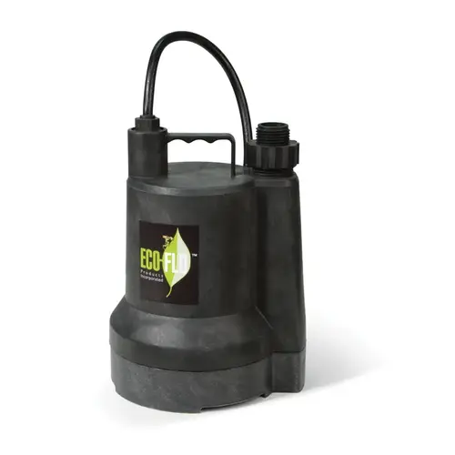 Submersible Utility Pump 1/6 HP 1680 gph Thermoplastic Manual