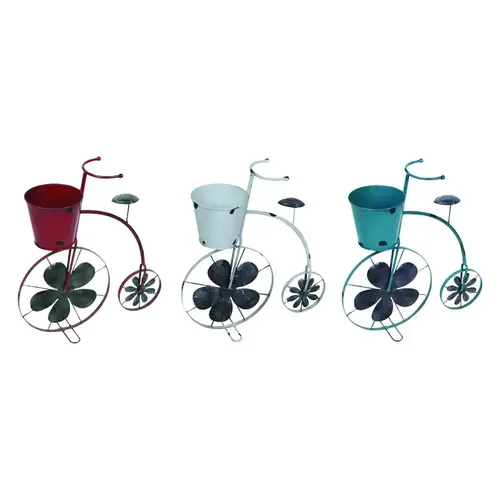 Planter 18" H X 5.5" W X 16.37" D Metal Bicycle Assorted Assorted Planter 18" H X 5.5" W X 16.37" D Metal Bicycle Assorted Assorted