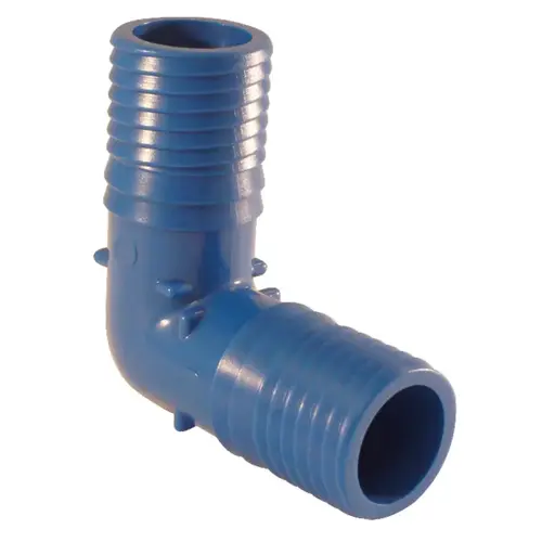 Irrigation 90 Degree Elbow 1" Insert in to X 1" D Insert Poly Irrigation 90 Degree Elbow 1" Insert in to X 1" D Insert Poly