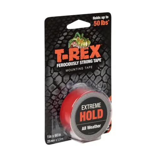Mounting Tape Extreme Hold Double Sided 1" W X 60" L Clear Clear Mounting Tape Extreme Hold Double Sided 1" W X 60" L Clear Clear