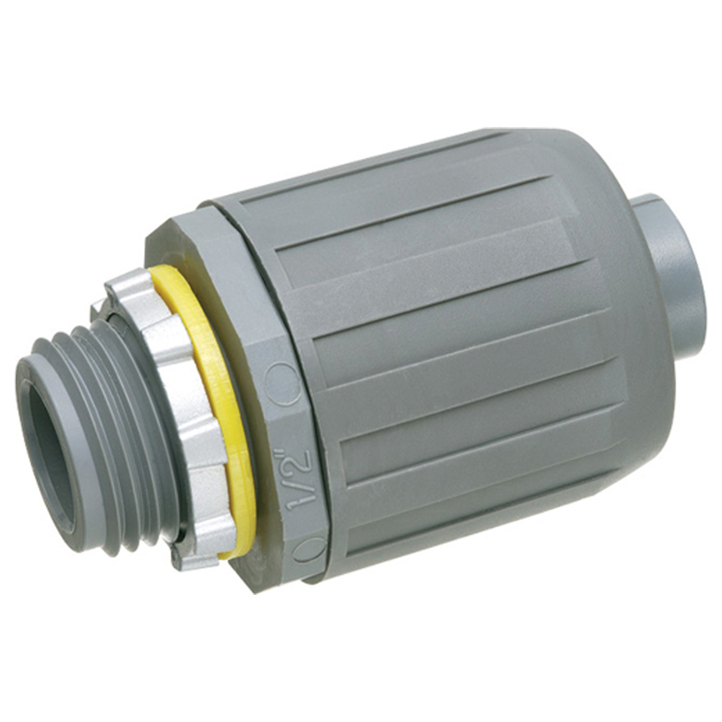 Arlington Industries NMLT10-1 1 In. Non-Metallic Liquid-Tight Push-On Connector Gray