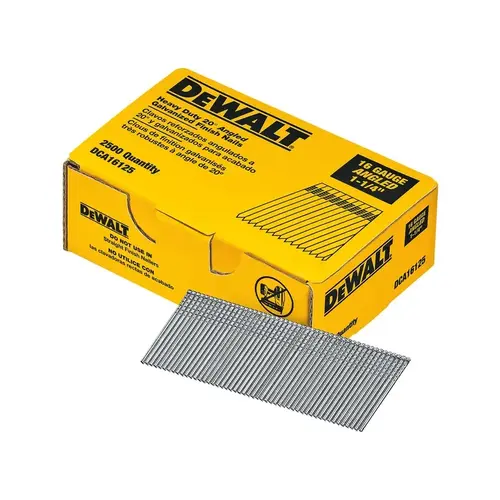 Finish Nails 1-1/4" 16 Ga. Angled Strip 20 deg Smooth Shank Brite