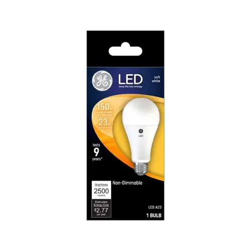 LED Light Bulb A23 E26 (Medium) Soft White 150 Watt Equivalence Frosted LED Light Bulb A23 E26 (Medium) Soft White 150 Watt Equivalence Frosted