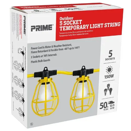 Light String 1875 W Incandescent Yellow Light String 1875 W Incandescent Yellow