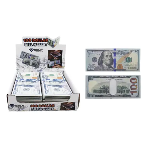 Wallet 100 Dollar Bill Plastic - pack of 30 Wallet 100 Dollar Bill Plastic - pack of 30