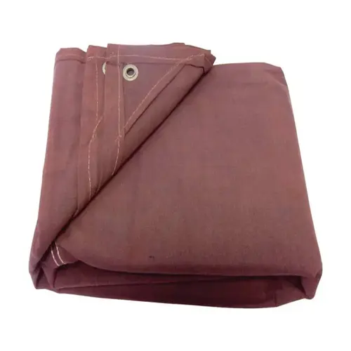 Tarpaulin King 8 ft. W X 10 ft. L Heavy Duty Canvas Brown Brown