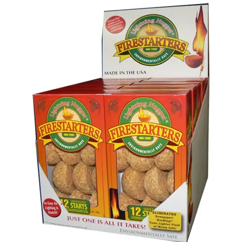 Fire Starter Natural Pine 12 pk - pack of 20