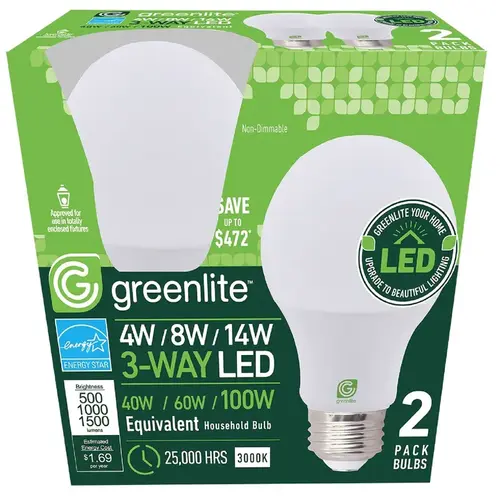 LED Light Bulb A19 E26 (Medium) Bright White 40/60/100 W White LED Light Bulb A19 E26 (Medium) Bright White 40/60/100 W White